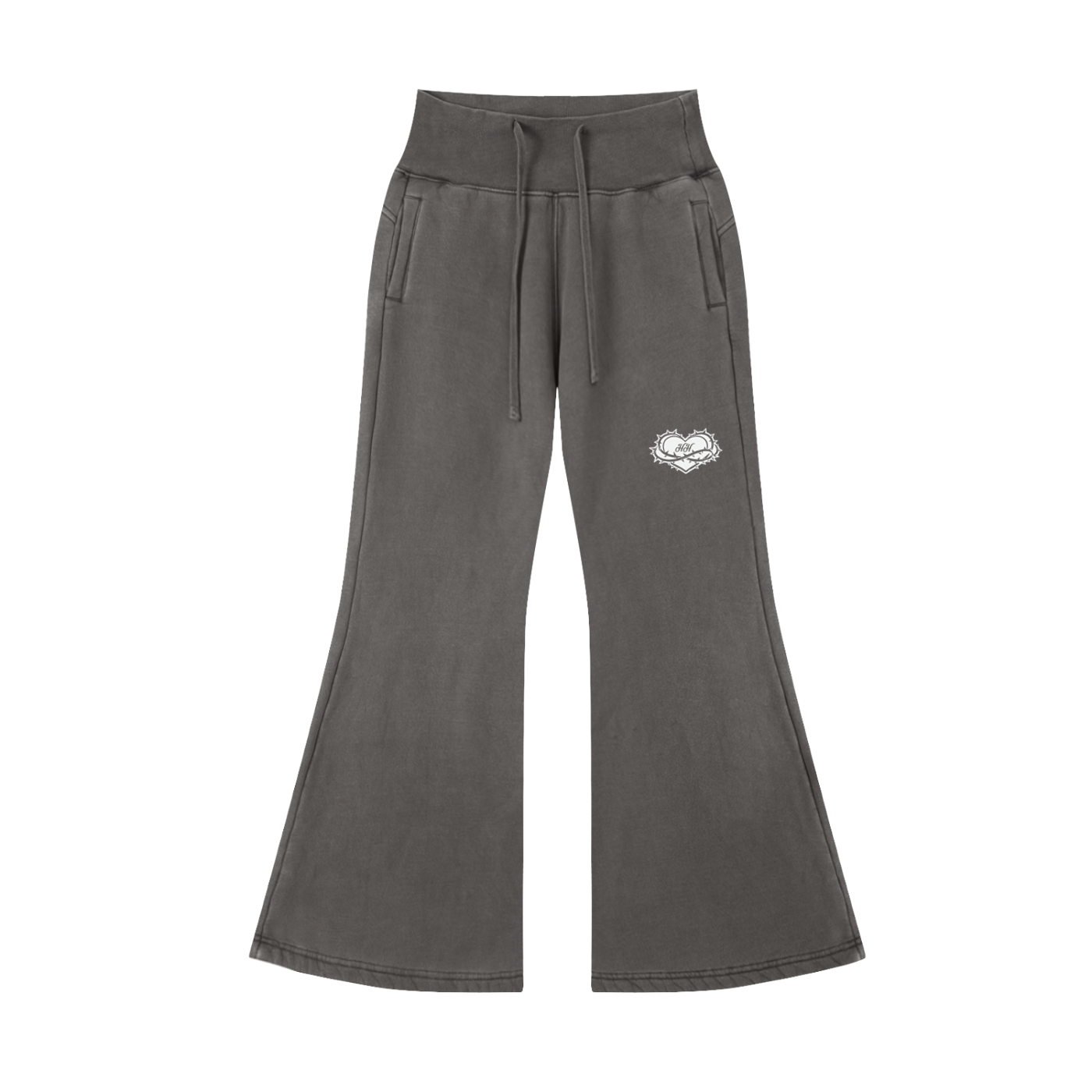 Hvmble Hearts Vintage Washed Flared Fleece Pants