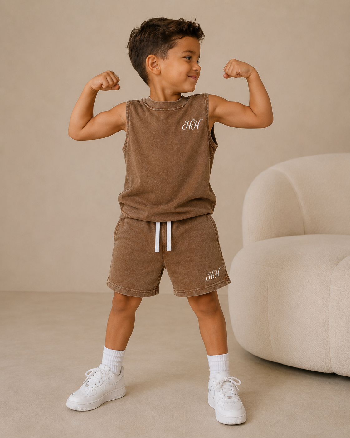 Hvmble Hearts Snow Wash Kids Tank