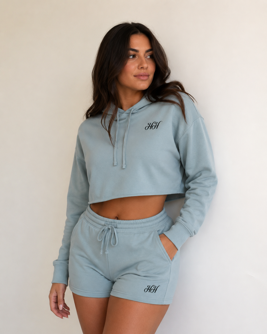 Hvmble Hearts Sacred Bloom Crop Hoodie