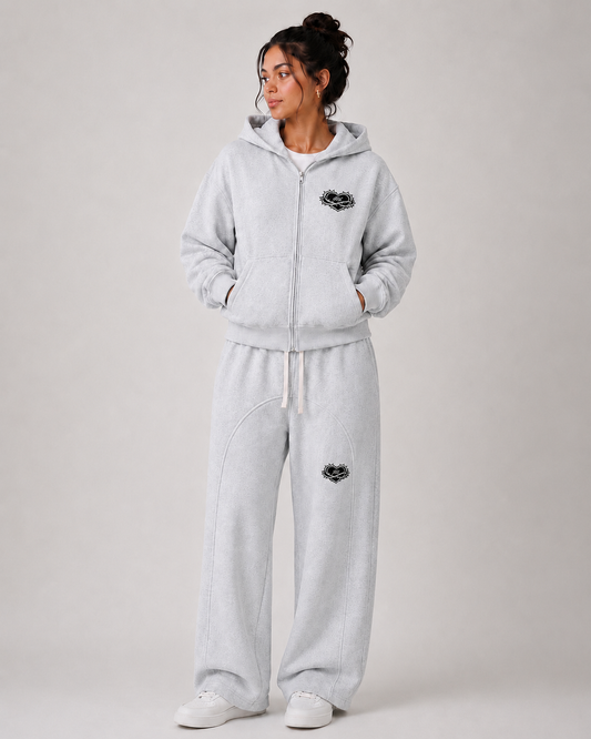 Hvmble Hearts Sacred Motion Contrast Zip Hoodie