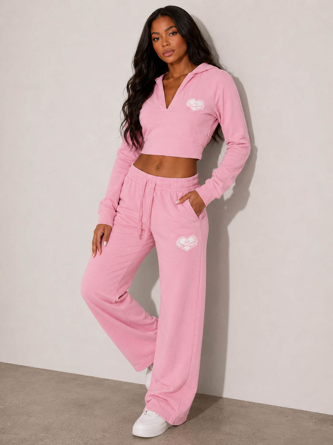 Hvmble Hearts Soft Serenity Cropped Hoodie
