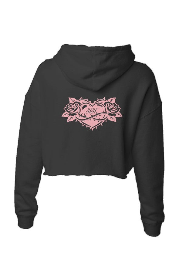 Hvmble Hearts "Sacred Bloom Crop Hoodie"