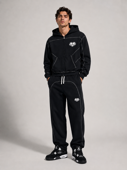 Hvmble Hearts Sacred Motion Contrast Zip Hoodie