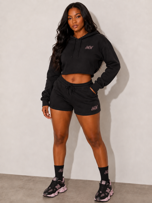 Hvmble Hearts Sacred Bloom Crop Hoodie