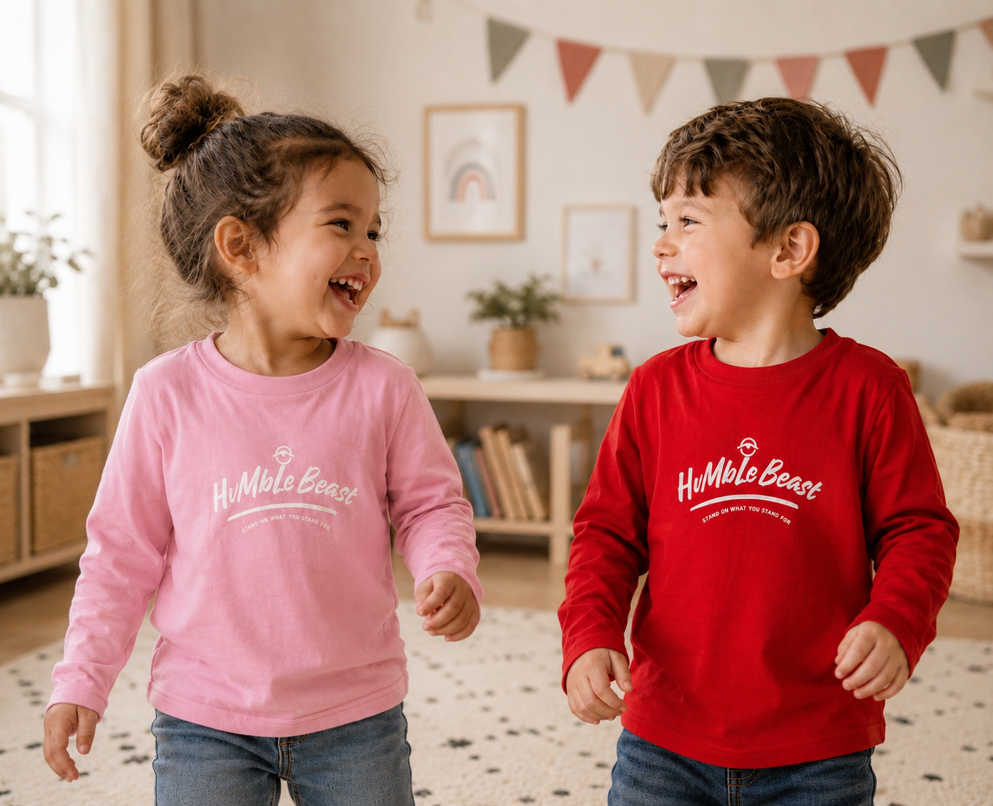 Hvmble Beast Kids Long Sleeve T-Shirt