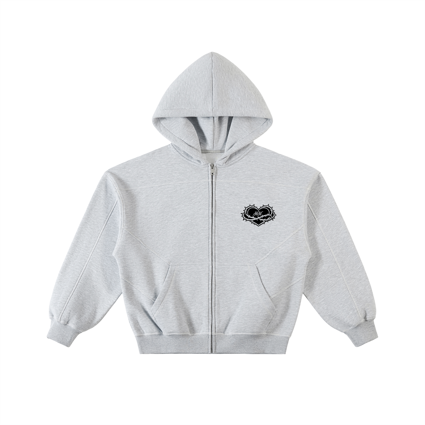 Hvmble Hearts Sacred Motion Contrast Zip Hoodie