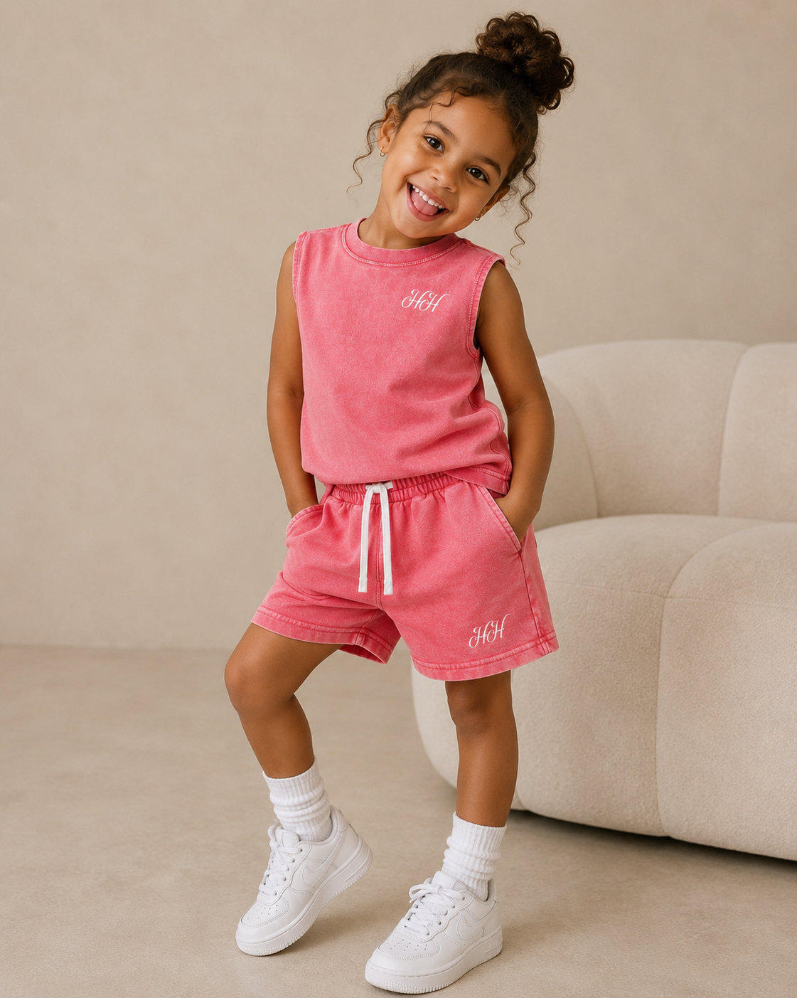 Hvmble Hearts Snow Wash Kids Tank