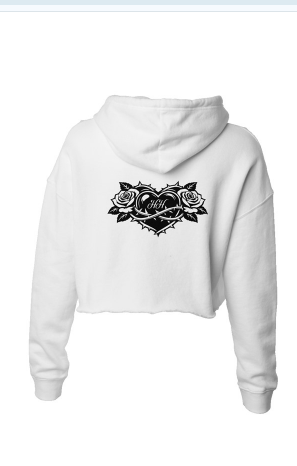 Hvmble Hearts Sacred Bloom Crop Hoodie