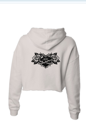 Hvmble Hearts Sacred Bloom Crop Hoodie