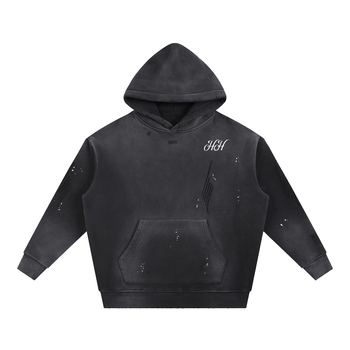 HH Vintage Washed Frayed Hoodie